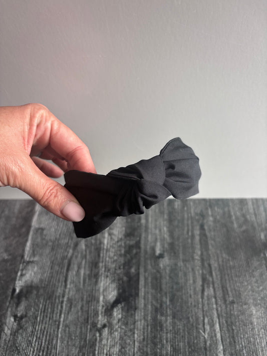 Solid Black - Knotted Headband