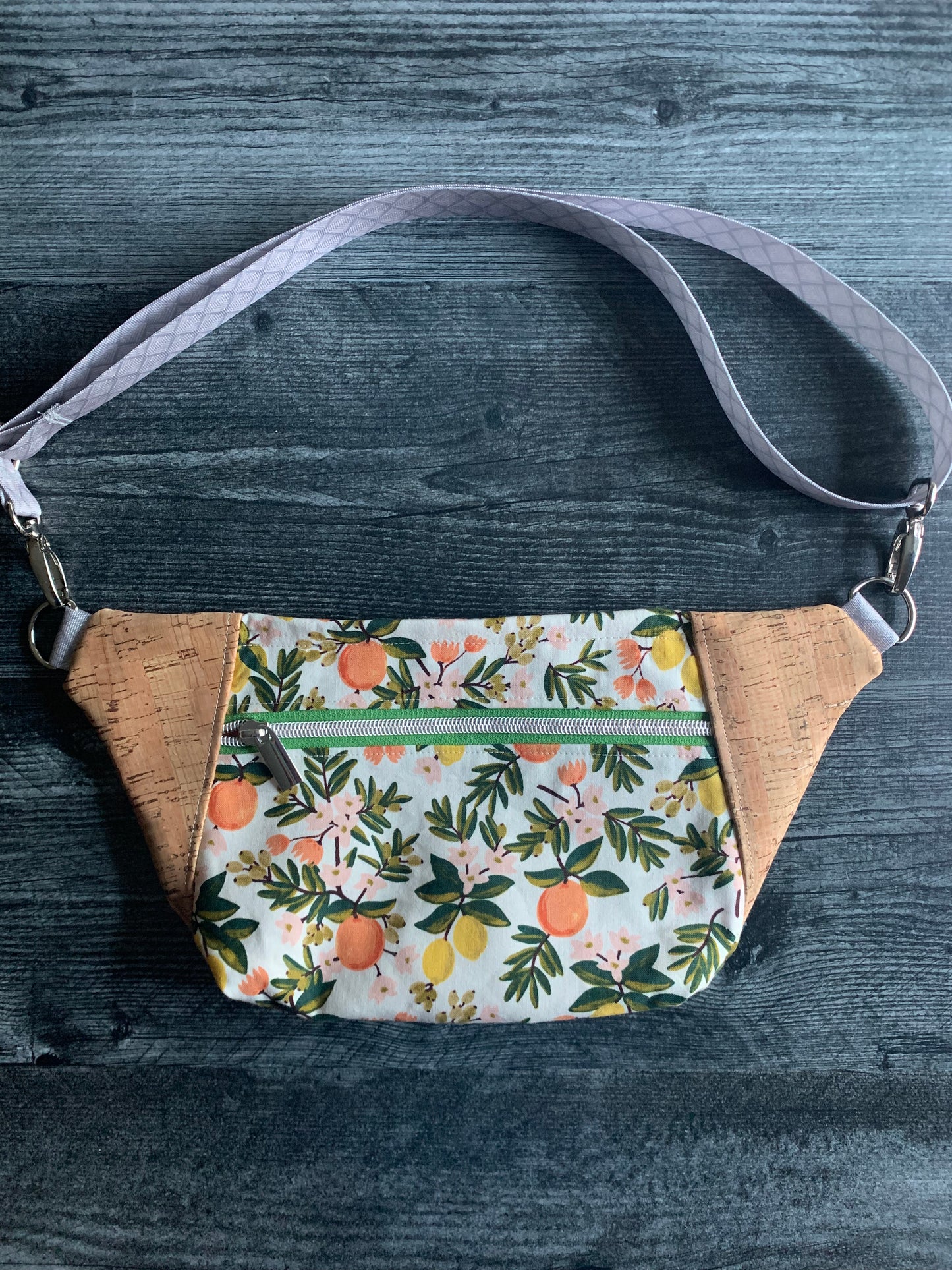 Citrus Floral Cream - Hip Sling Bag