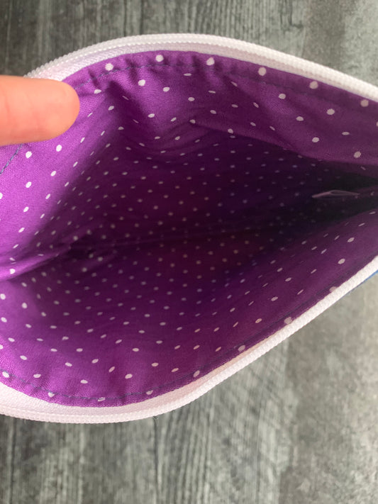 Dilly Dahlia - Zippered Pouch (Medium Sized)