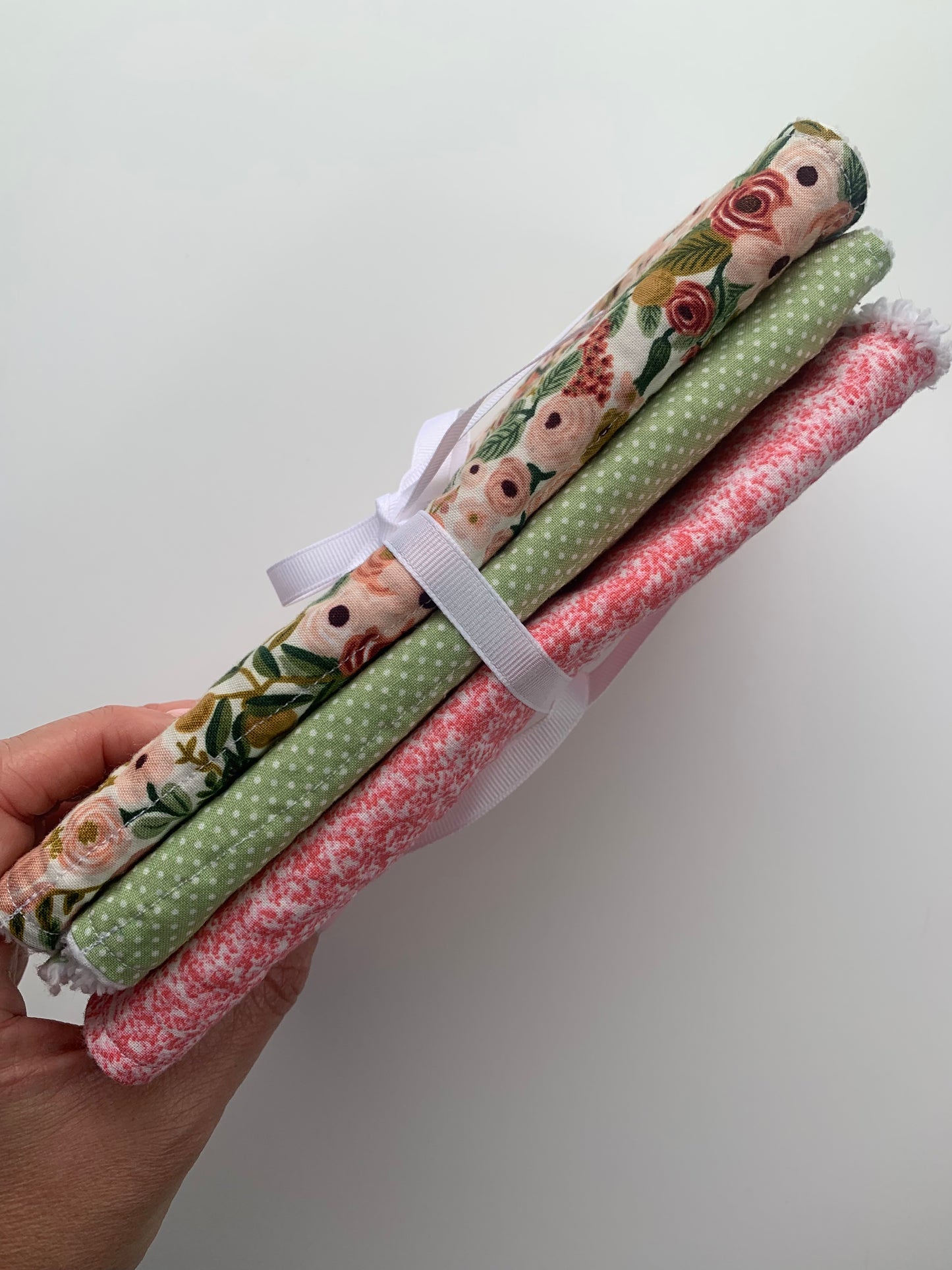 Petite Garden Party Rose - Burp Cloths Set