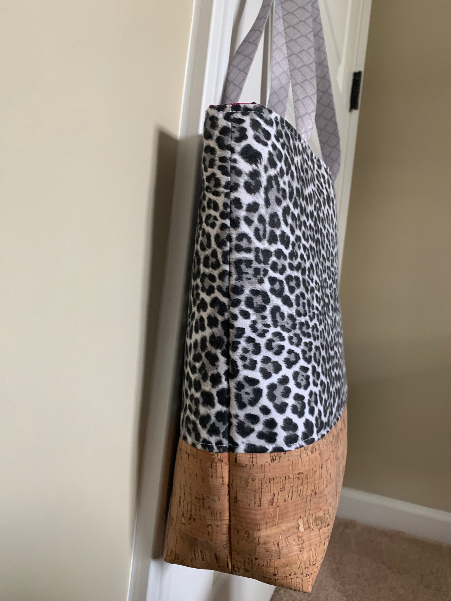 Leopard print beach bag 2025