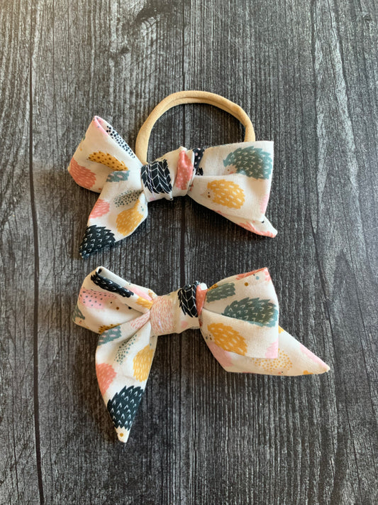 Prickles Hedgehog - Hair Bows