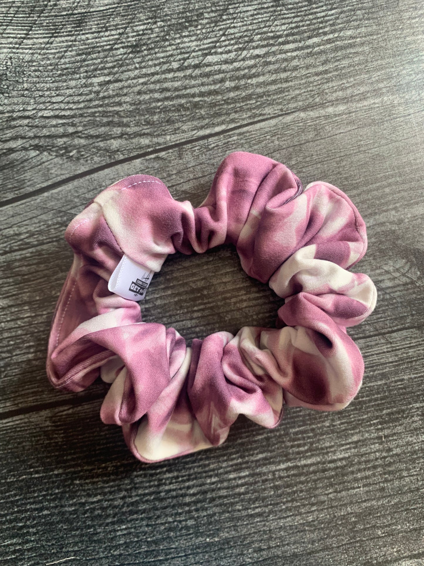 Purple Tie-Dye - Knit Scrunchie
