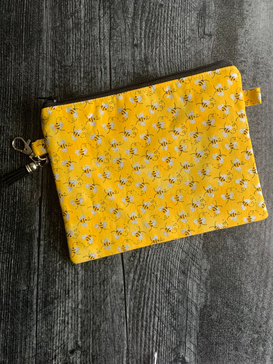 Sparkly Bees - Zippered Pouch (Medium Sized)