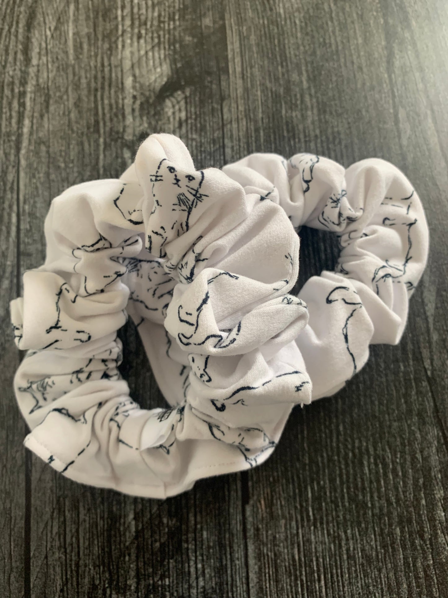 Cats - Knit Scrunchie