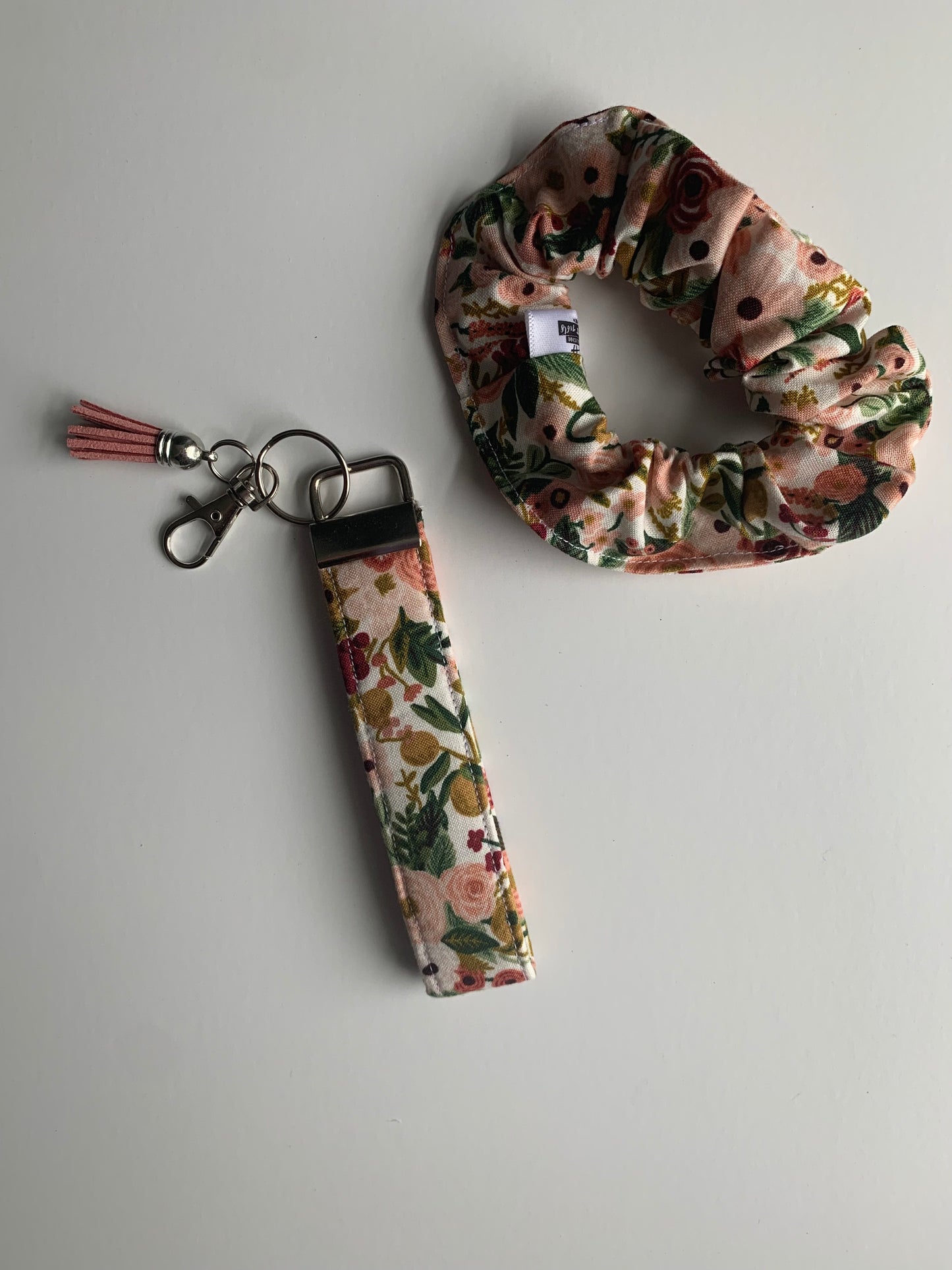 Petite Garden Party Rose - Cotton Scrunchie