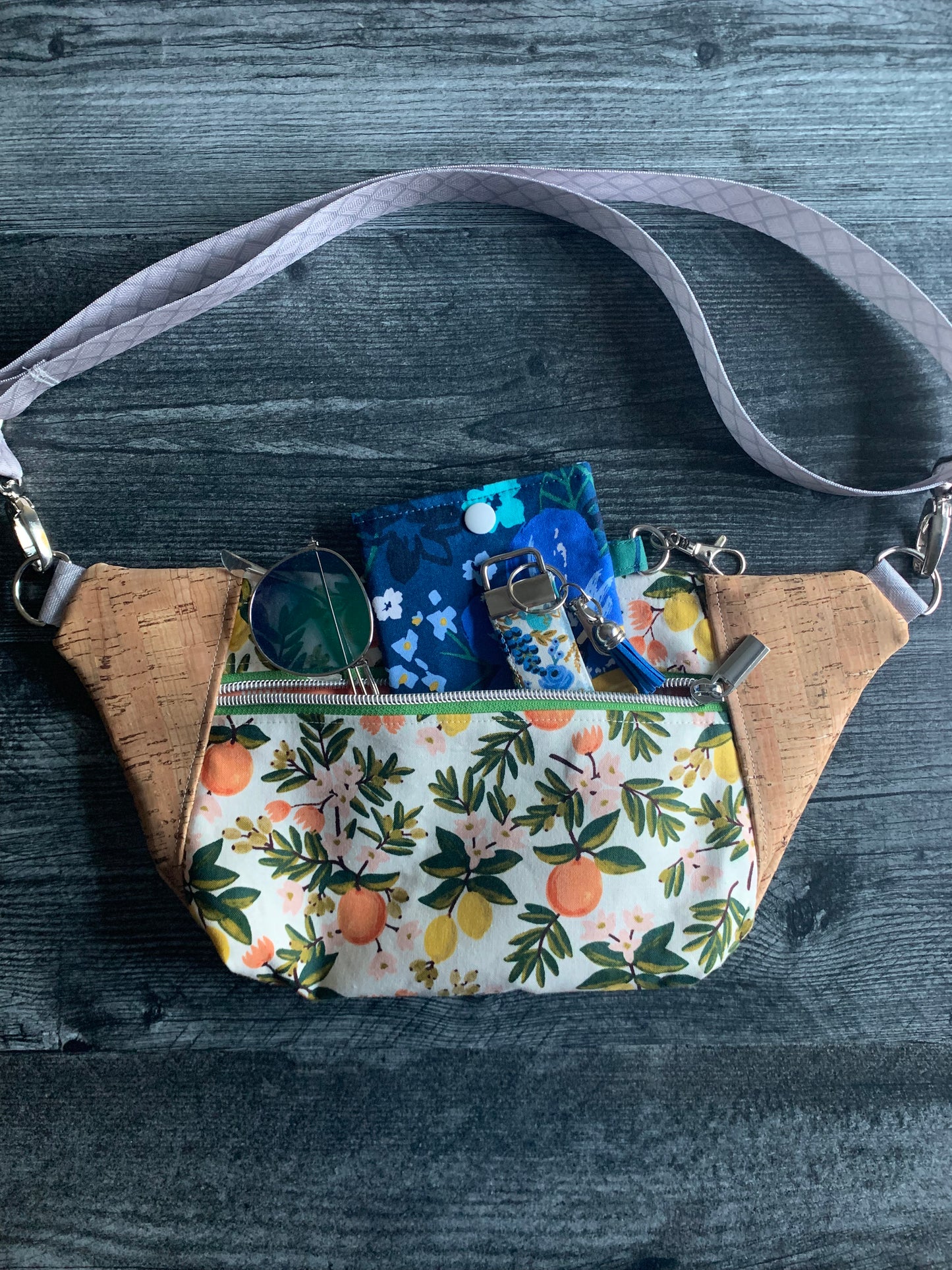 Citrus Floral Cream - Hip Sling Bag