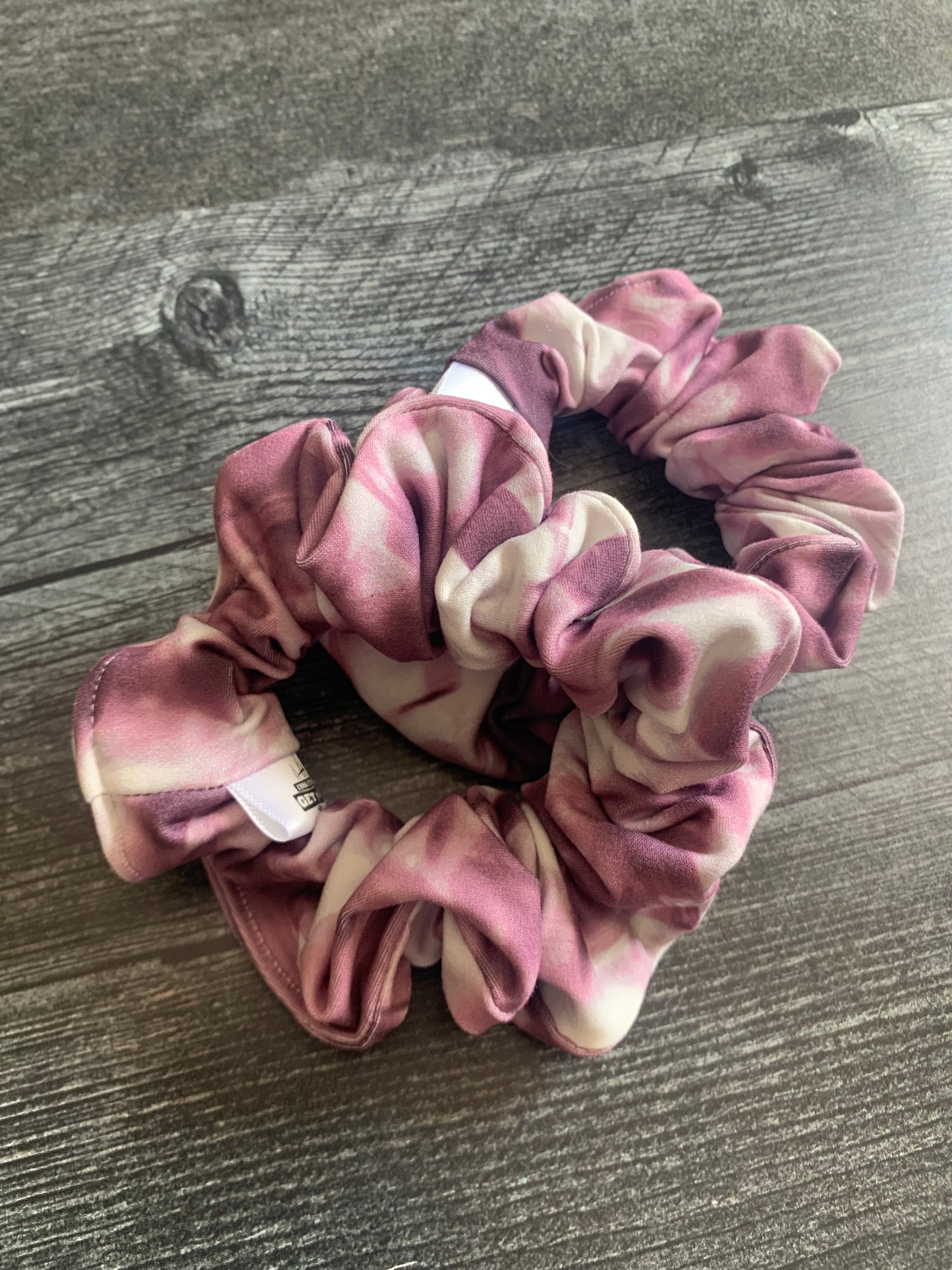 Purple Tie-Dye - Knit Scrunchie