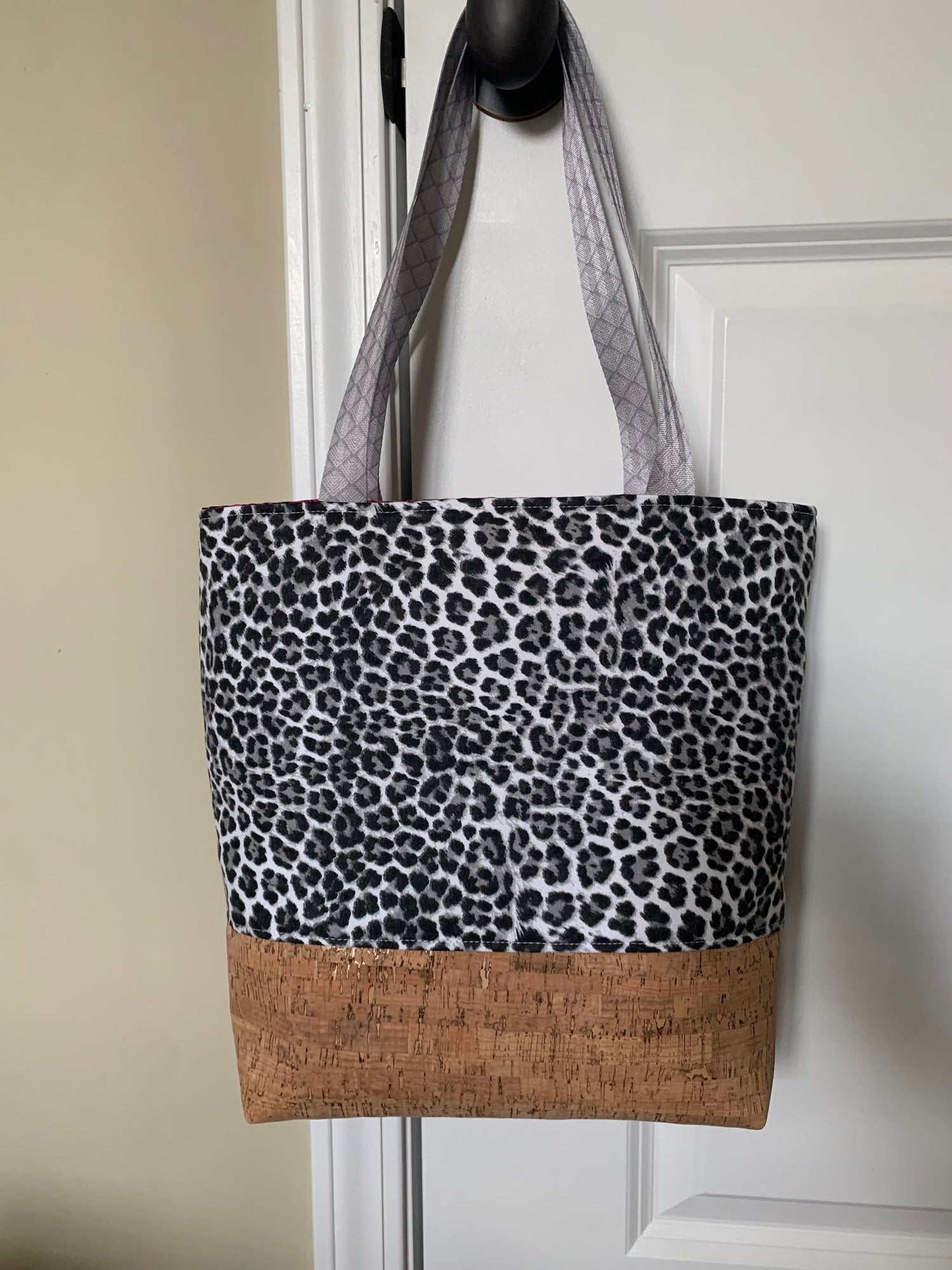 Leopard print 2025 canvas tote