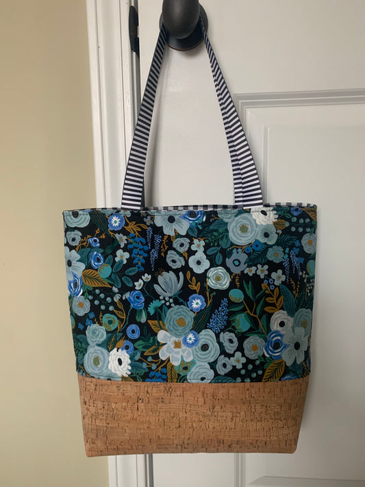 Garden Party Blue - Martes Tote