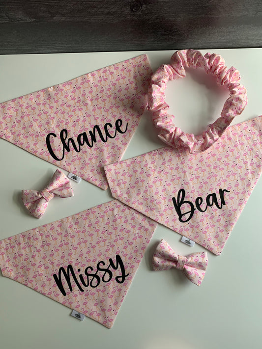 SALE - Flamingos - Pet Bandana